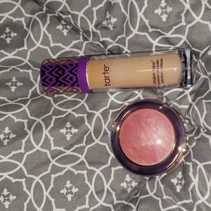 tarte shape tape contour concealer & tarte shape tape glow blush luminous pink